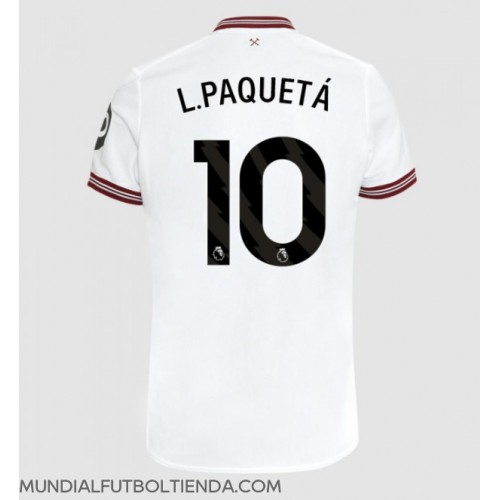 Camiseta West Ham United Lucas Paqueta #10 Segunda Equipación Replica 2023-24 mangas cortas